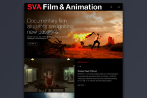 School of Visual Arts Film & Animation Responsive Microsite